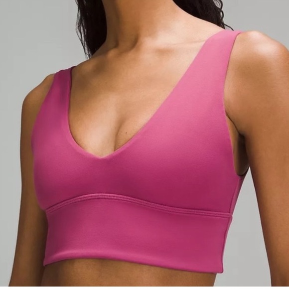 🆕Lululemon Align V-Neck Bra, A/B Cup Size 6 in Washed Mauve - Picture 3 of 15